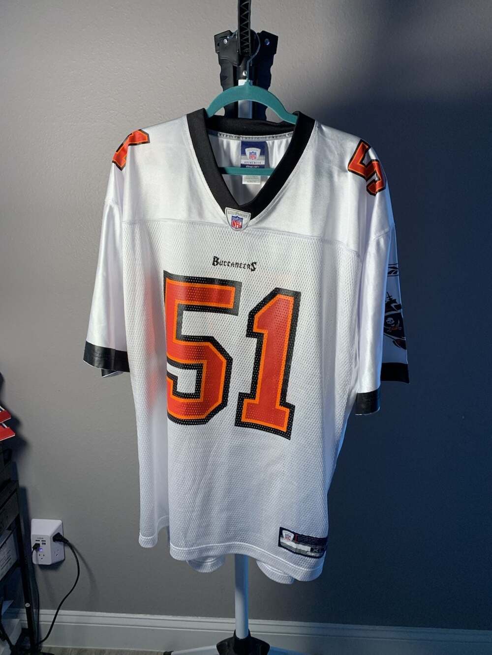 Reebok Tampa Bay Buccaneers Barrett Ruud #51 White NFL Jersey Size XL